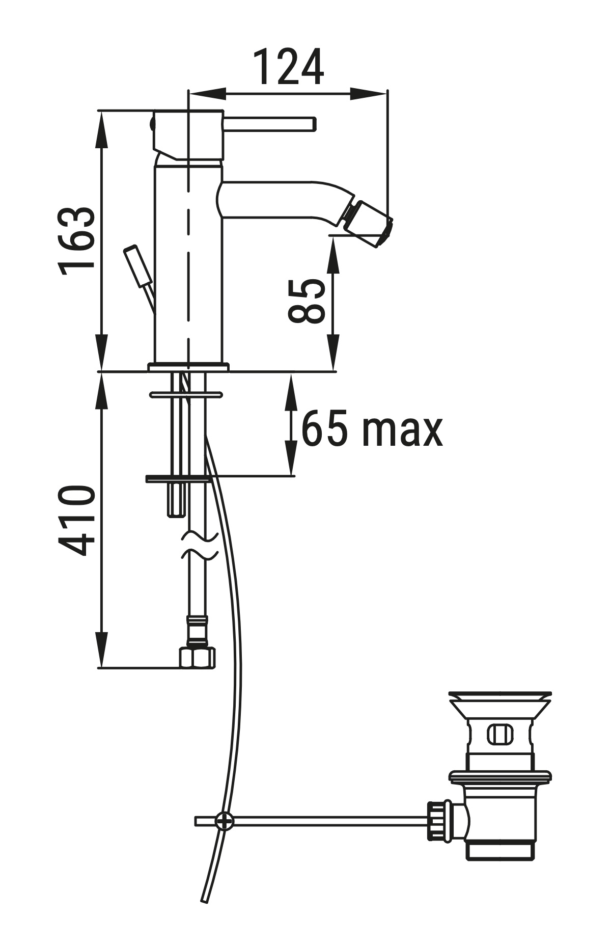 Ceramica Dolomite - disegno tecnico - R2031