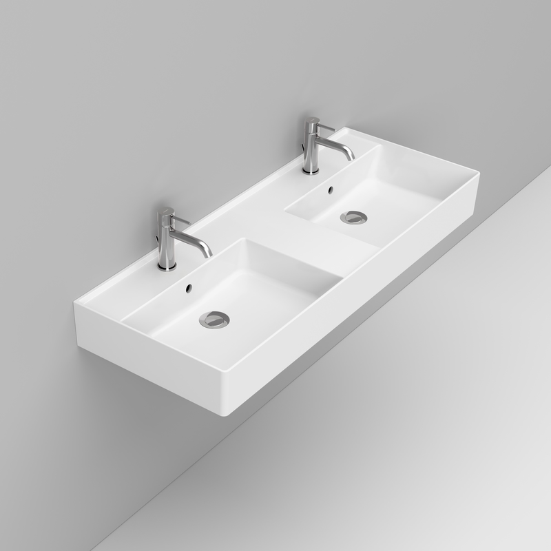 Ceramica Dolomite Lavabo 120×47 – Multiplo - Bianco opaco