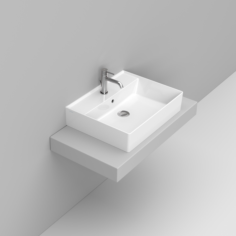 Ceramica Dolomite Lavabo da appoggio 60×47 – Multiplo - Bianco