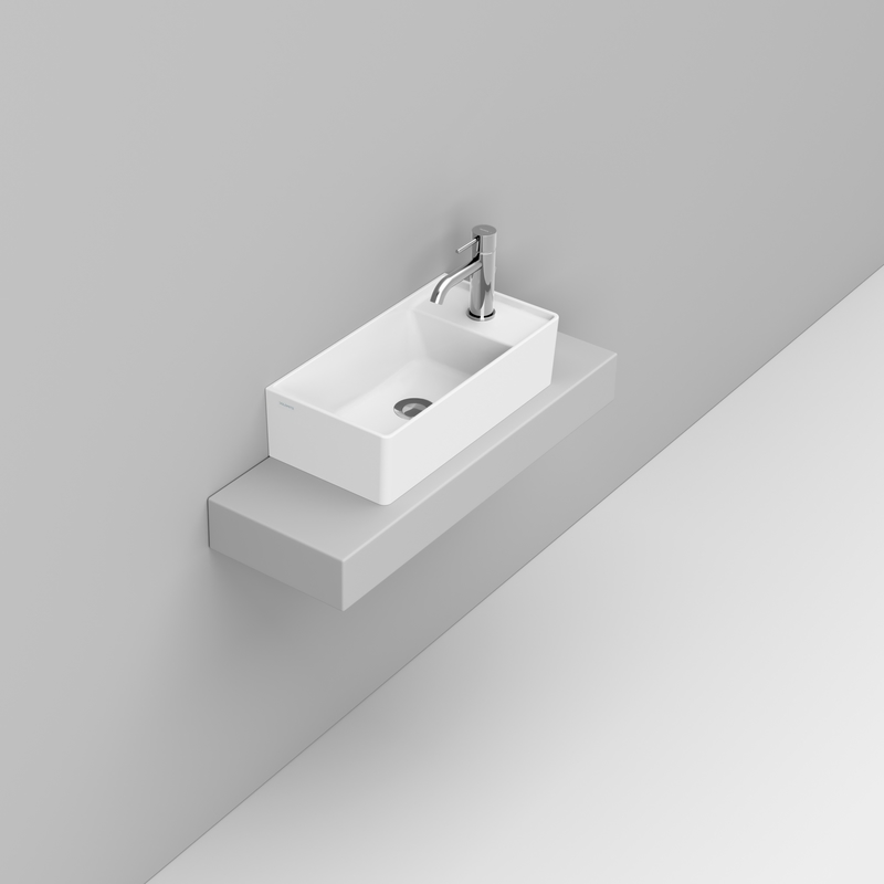 Ceramica Dolomite Lavabo da appoggio 50×25 – Multiplo - Bianco opaco