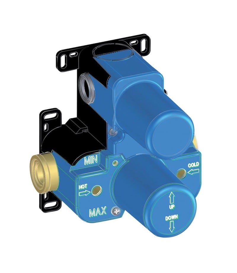 Ceramica Dolomite - R206299 - Corps de baignoire/douche thermostatique encastré